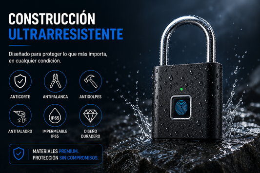 KORVIA™ Candado Inteligente con Huella